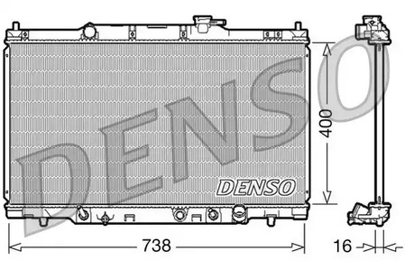 DRM40012 DENSO Радиатор системы охлаждения