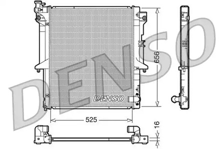 DRM45017 DENSO Радиатор системы охлаждения