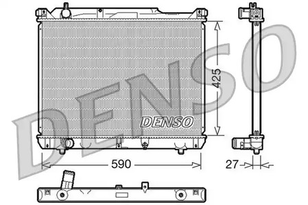 Радиатор системы охлаждения DENSO DRM47019