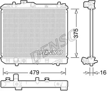 Радиатор системы охлаждения DENSO DRM47028