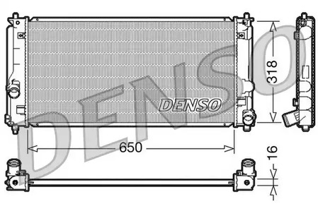 Радиатор системы охлаждения DENSO DRM50044