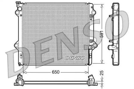 Радиатор системы охлаждения DENSO DRM50046