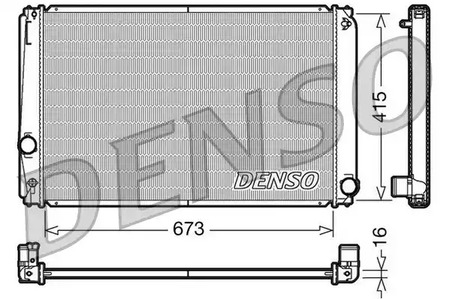 DRM50051 DENSO Радиатор системы охлаждения