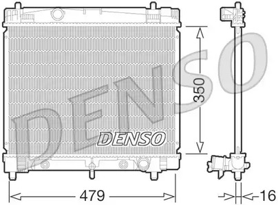 Радиатор системы охлаждения DENSO DRM50070