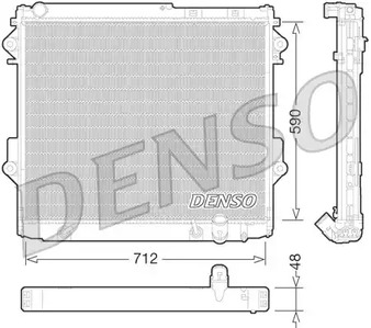 DRM50075 DENSO Радиатор системы охлаждения