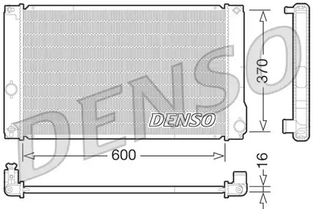 Радиатор системы охлаждения DENSO DRM50076