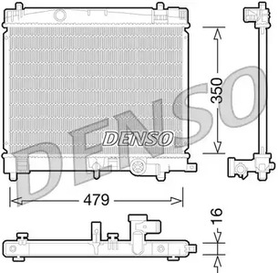 Радиатор системы охлаждения DENSO DRM50078