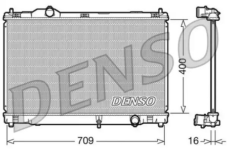 DRM51008 DENSO Радиатор системы охлаждения