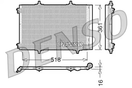 Конденсатор кондиционера DENSO DCN07013