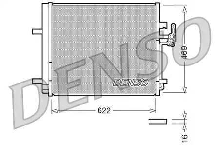 DCN10016 DENSO Радиатор кондиционера