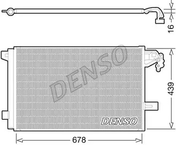 Радиатор кондиционера DENSO DCN32063