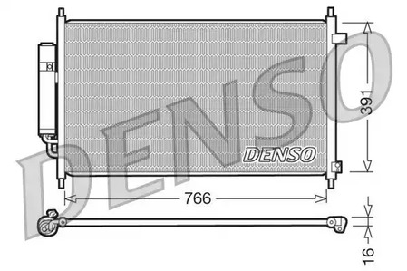 Радиатор кондиционера DENSO DCN40004