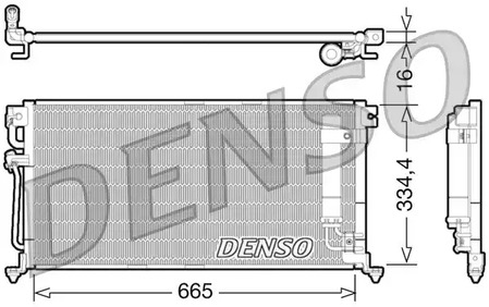 Радиатор кондиционера DENSO DCN45003