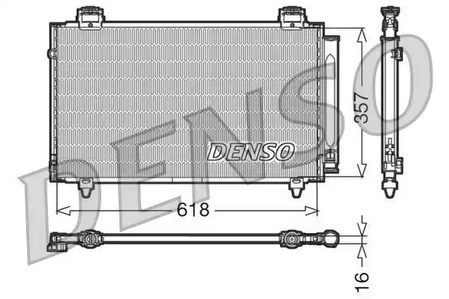 Радиатор кондиционера DENSO DCN50004