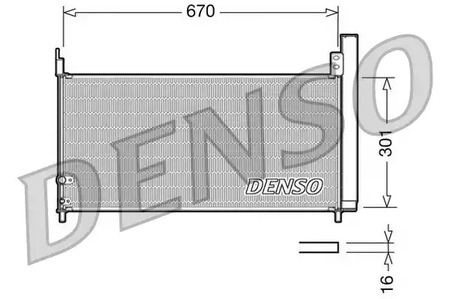 DCN50037 DENSO Радиатор кондиционера