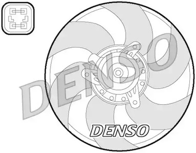 Вентилятор радиатора DENSO DER07009