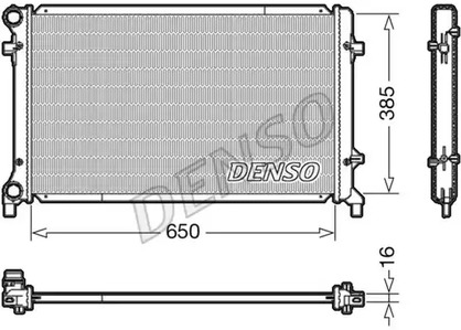 Радиатор системы охлаждения DENSO DRM02014