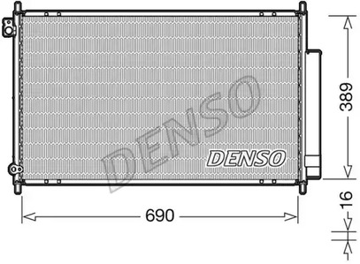 Конденсатор, кондиционер DENSO DCN40016