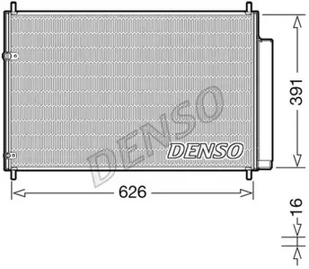 DCN50041 DENSO Радиатор кондиционера