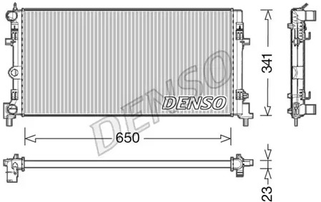 Радиатор системы охлаждения DENSO DRM02015