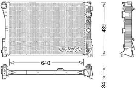 Радиатор системы охлаждения DENSO DRM17048