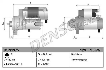 Cтартер DENSO DSN1375