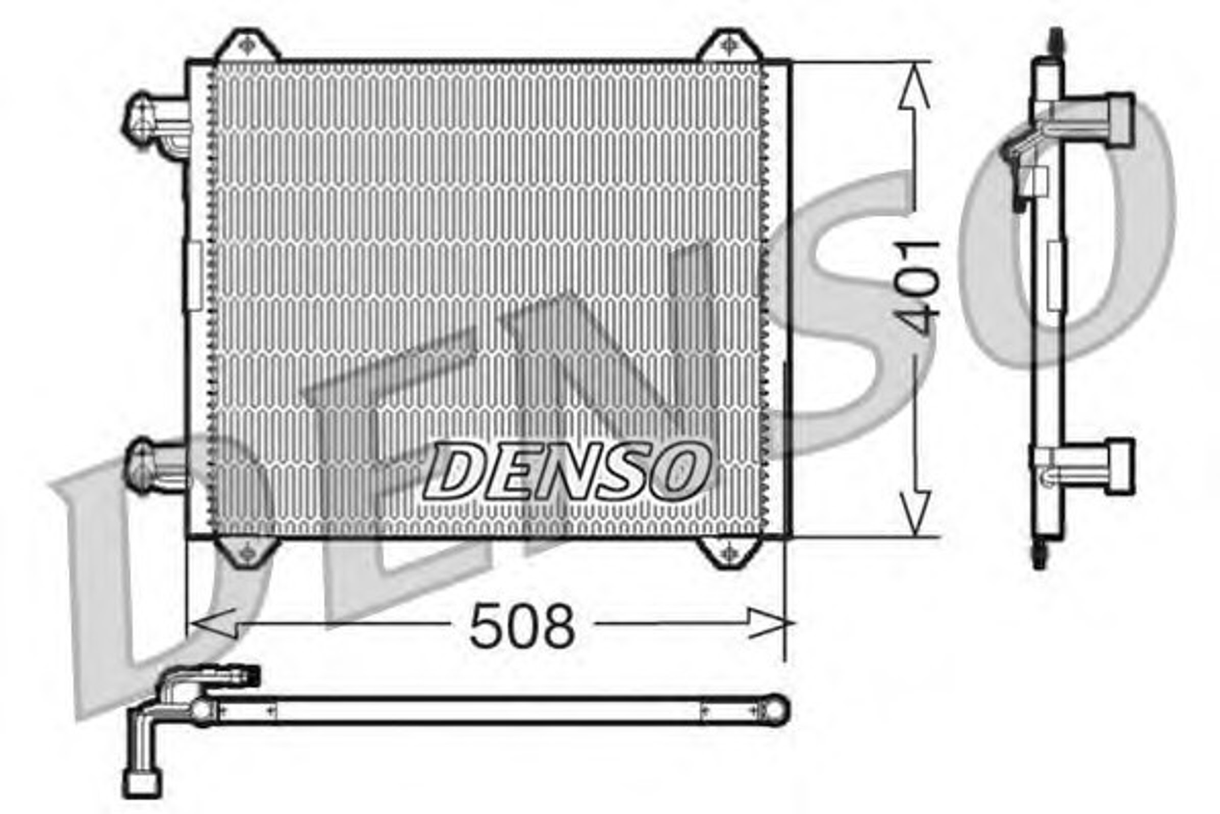Радиатор кондиционера DENSO DCN02009