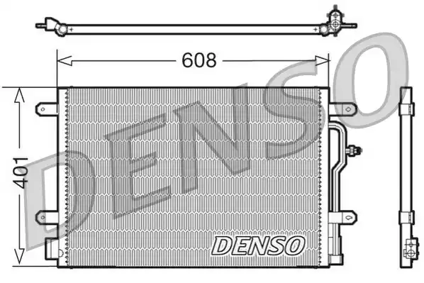 DCN02011 DENSO Радиатор кондиционера