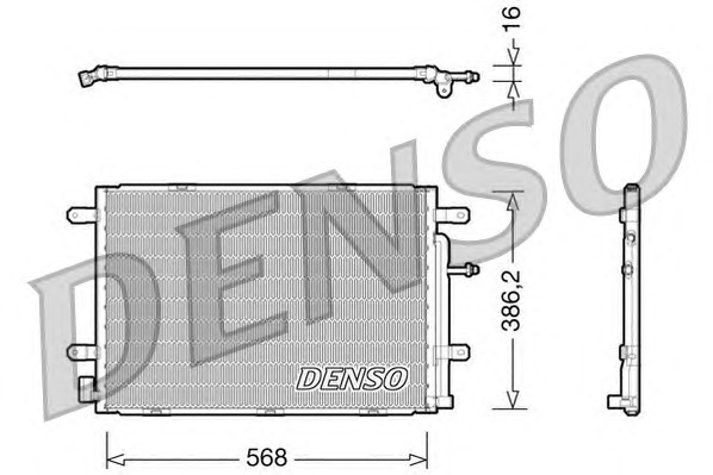Радиатор кондиционера DENSO DCN02019
