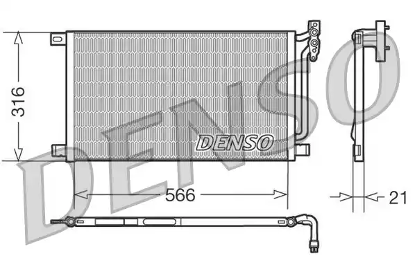 DCN05003 DENSO Радиатор кондиционера