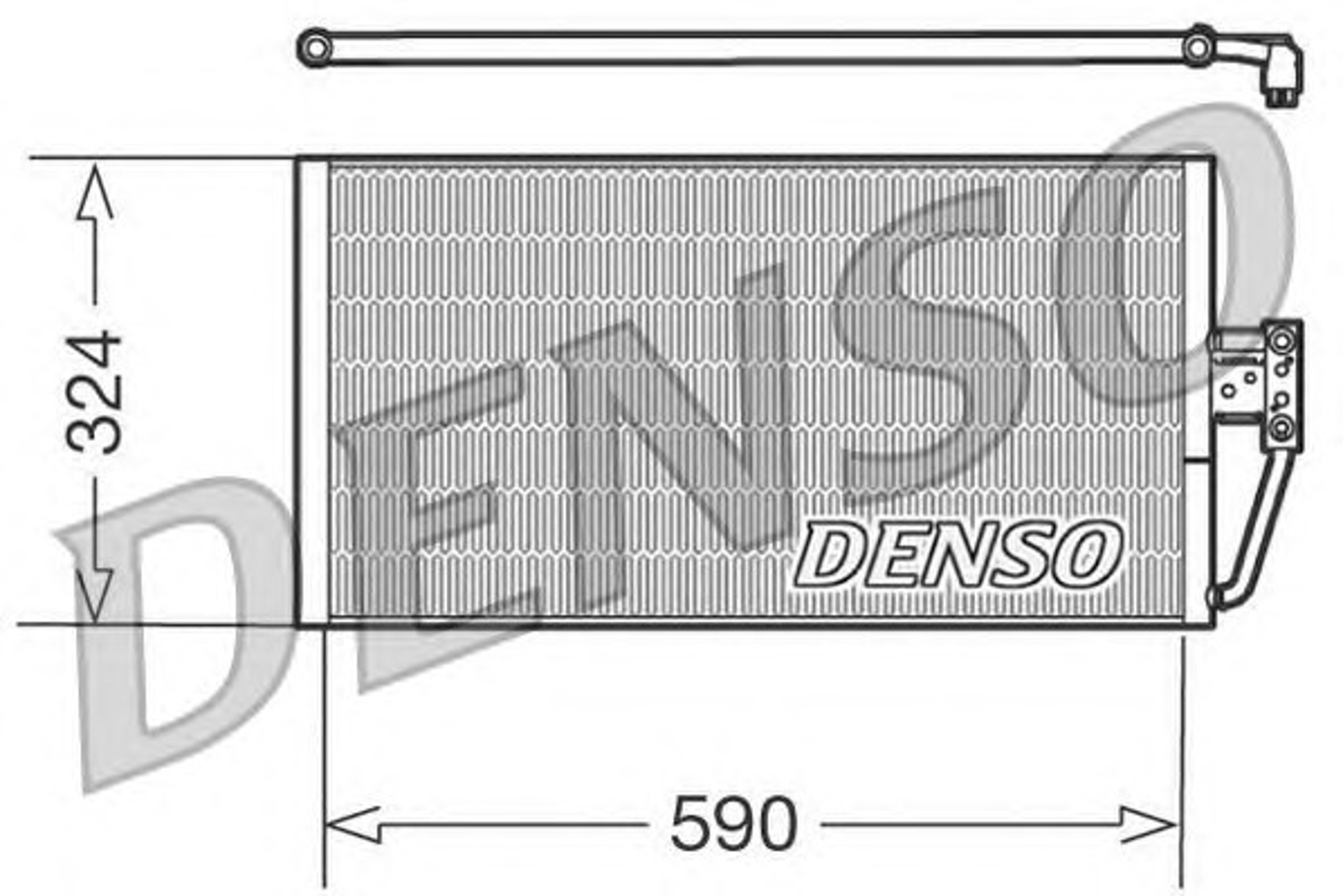 Радиатор кондиционера DENSO DCN05006