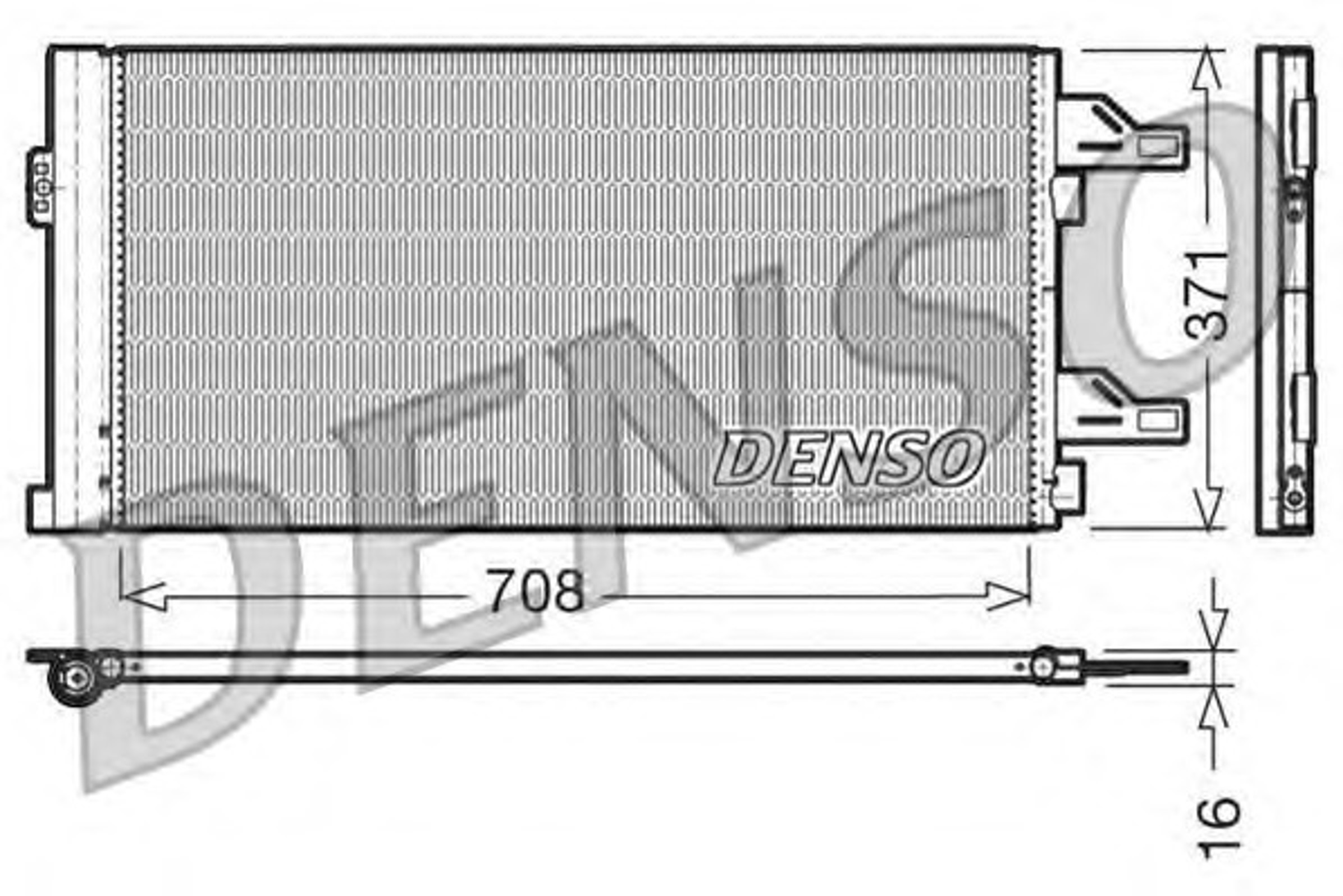 Радиатор кондиционера DENSO DCN07002