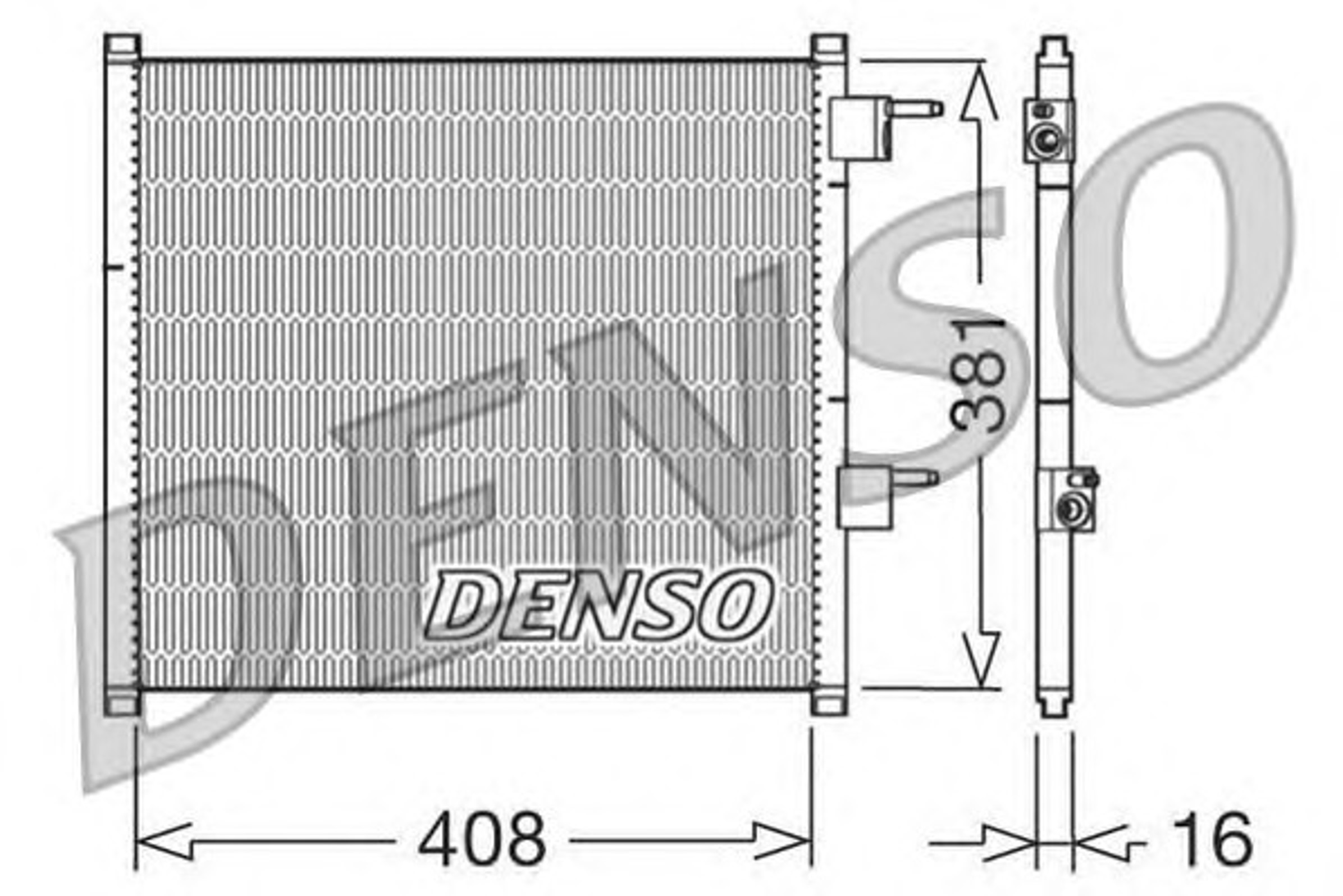 Радиатор кондиционера DENSO DCN10019