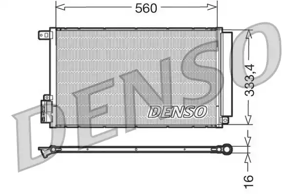 Радиатор кондиционера DENSO DCN13109