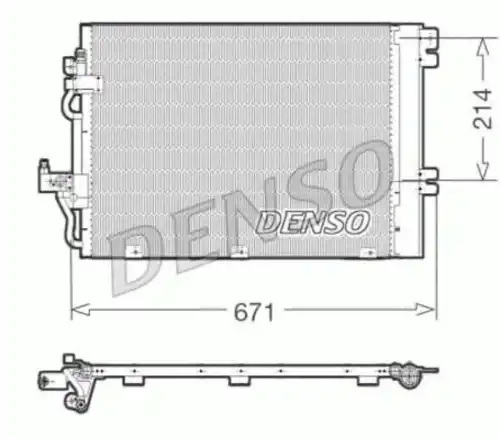 Радиатор кондиционера DENSO DCN20009