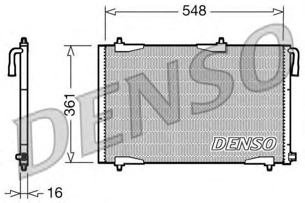 Конденсатор кондиционера DENSO DCN21002