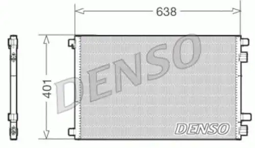 Радиатор кондиционера DENSO DCN23012