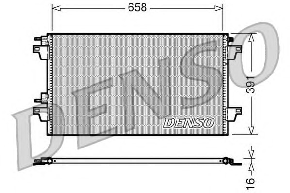 Конденсатор кондиционера DENSO DCN23018