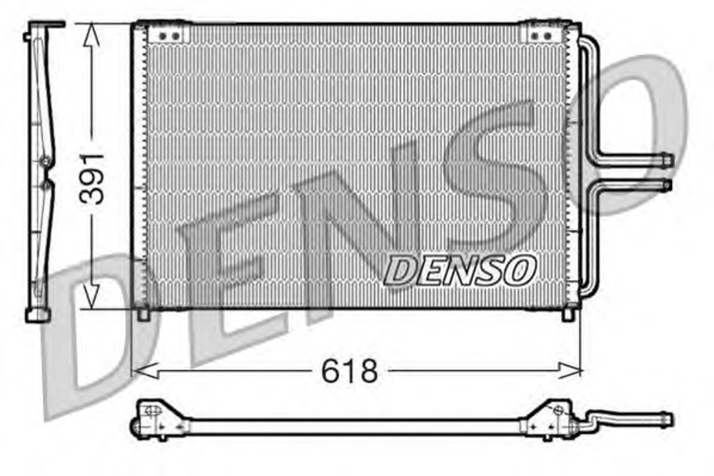Радиатор кондиционера DENSO DCN23020