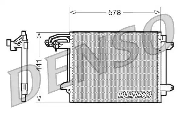 Радиатор кондиционера DENSO DCN32030