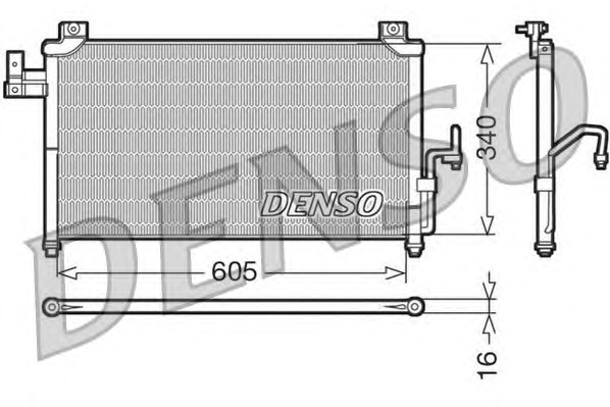 Радиатор кондиционера DENSO DCN44005
