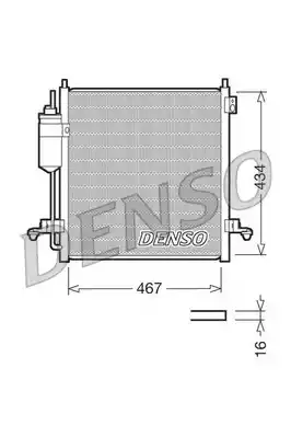 DCN45001 DENSO Радиатор кондиционера