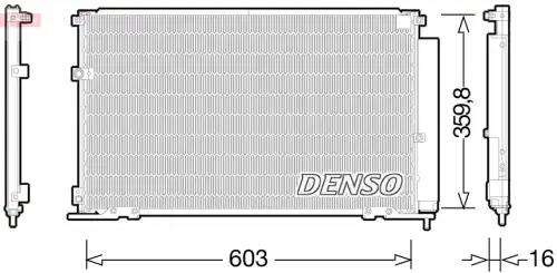 Радиатор кондиционера DENSO DCN50047