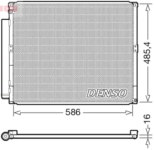 Dcn50113 радиатор кондиционера DENSO DCN50113
