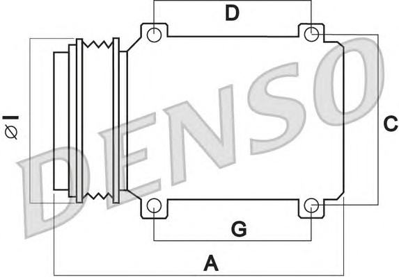 Компрессор кондиционера DENSO DCP05076