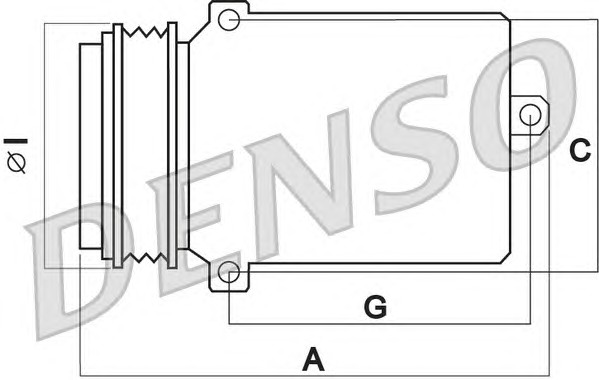 Компрессор кондиционера DENSO DCP05078