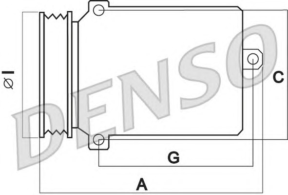 Компрессор кондиционера DENSO DCP17105