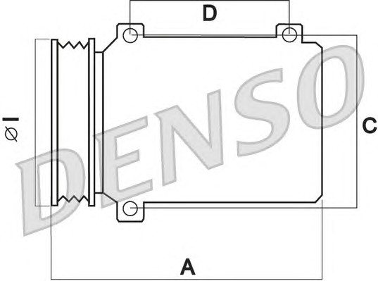 Компрессор кондиционера DENSO DCP23031