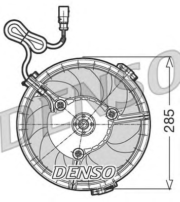 DER02005 DENSO Вентилятор радиатора