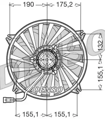 Вентилятор радиатора DENSO DER07005